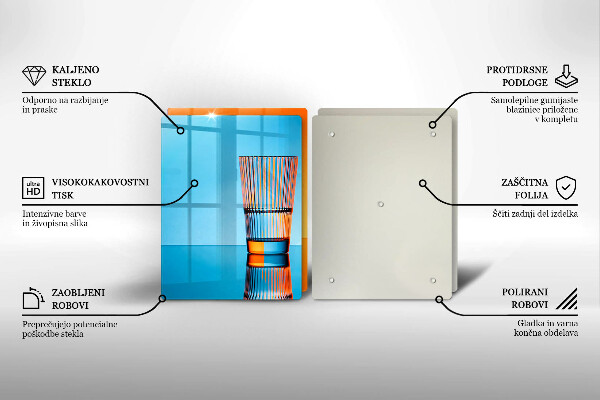 Worktop saver Two glasses of water