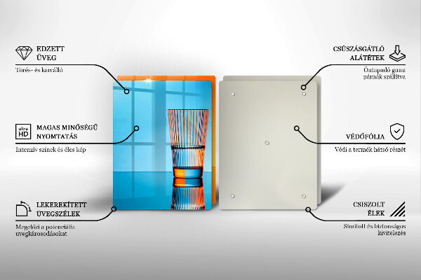 Worktop saver Two glasses of water