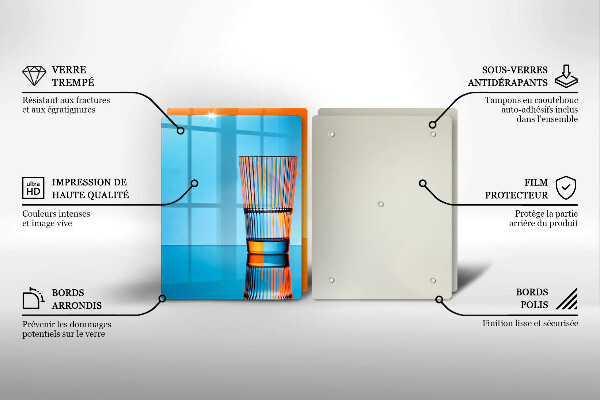 Worktop saver Two glasses of water