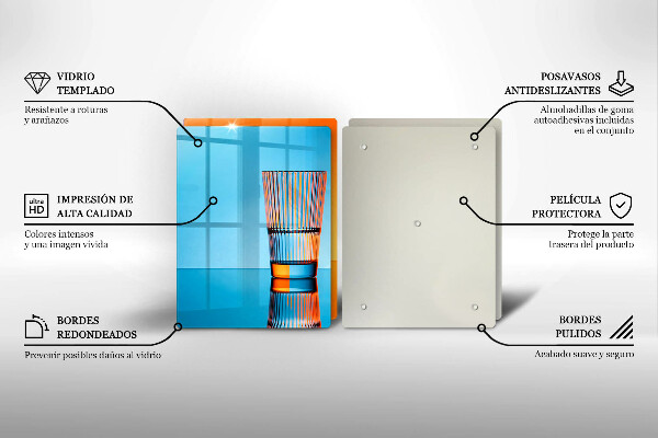 Worktop saver Two glasses of water