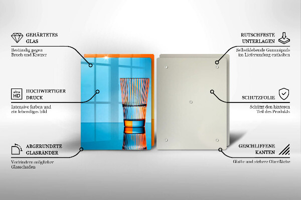 Worktop saver Two glasses of water