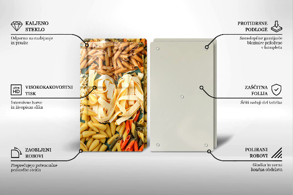 Worktop saver Different types of pasta