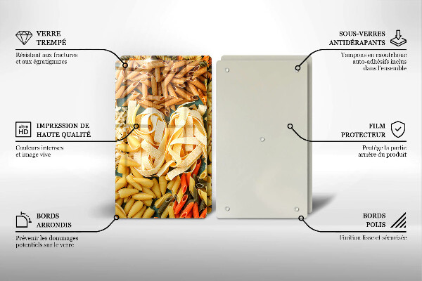 Worktop saver Different types of pasta
