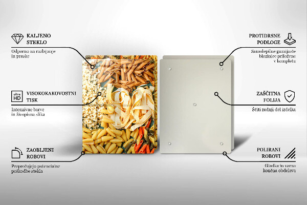 Worktop saver Different types of pasta