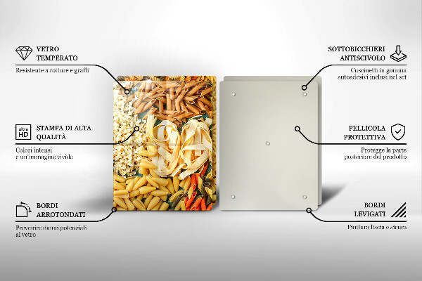 Worktop saver Different types of pasta