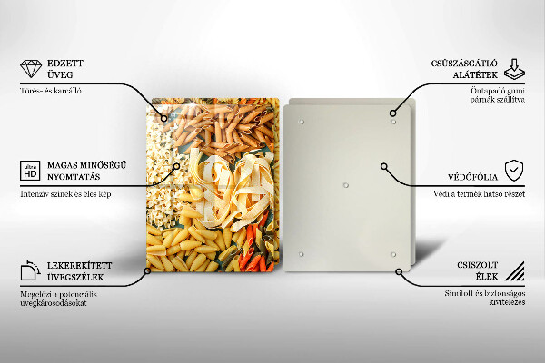 Worktop saver Different types of pasta