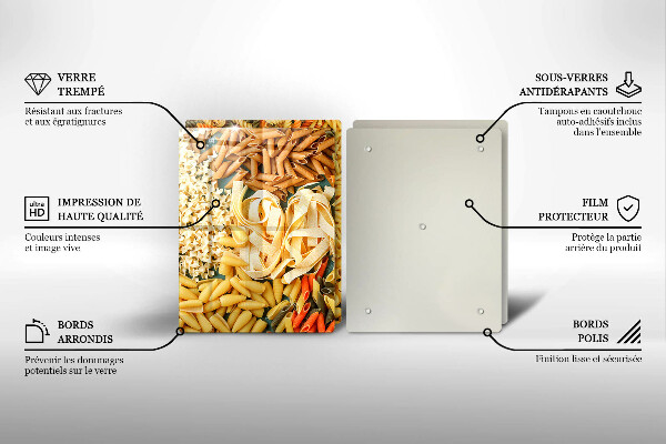 Worktop saver Different types of pasta