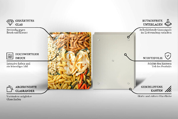 Worktop saver Different types of pasta
