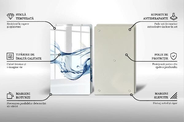 Worktop saver Crystalline water