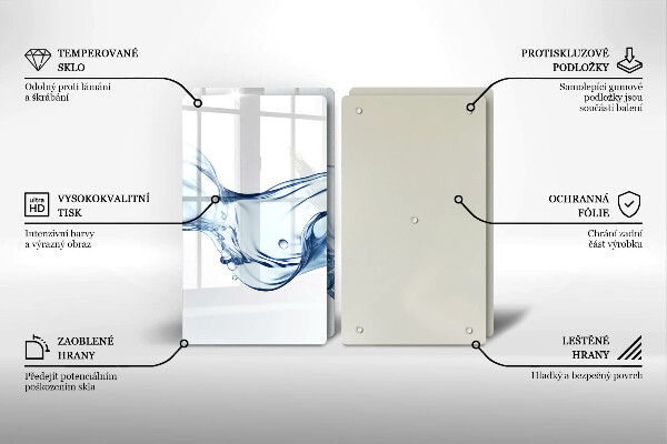 Worktop saver Crystalline water