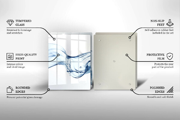 Worktop saver Crystalline water