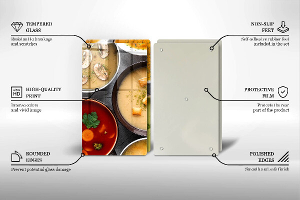 Worktop saver Colorful soups