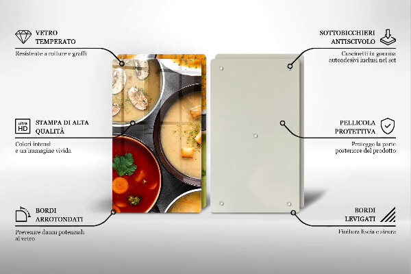 Worktop saver Colorful soups