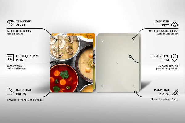 Worktop saver Colorful soups