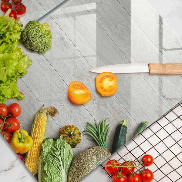 Work surface savers Vegetables on the boards