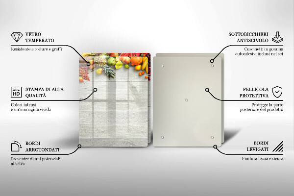 Work surface savers Fruit on the boards