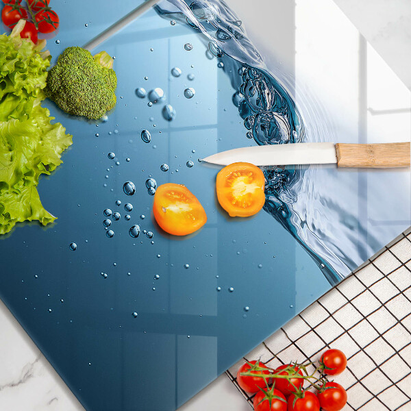 Induction hob cover Blue water