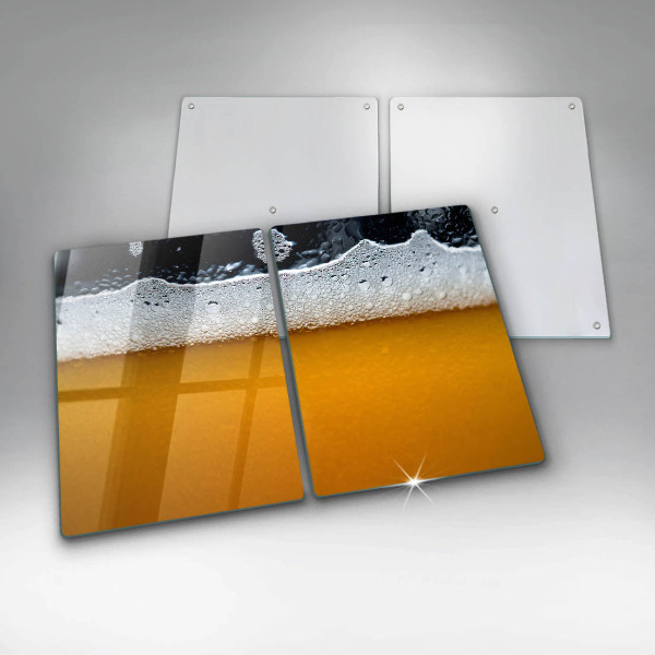Induction hob cover Beer drink foam