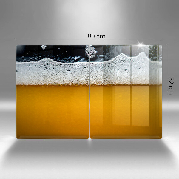 Induction hob cover Beer drink foam