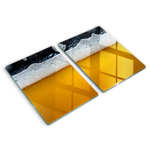 Induction hob cover Beer drink foam