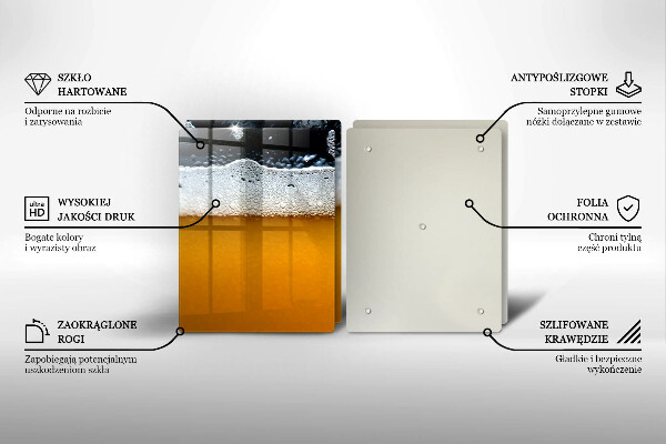 Induction hob cover Beer drink foam
