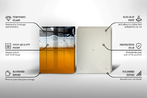 Induction hob cover Beer drink foam