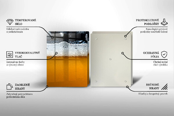 Induction hob cover Beer drink foam