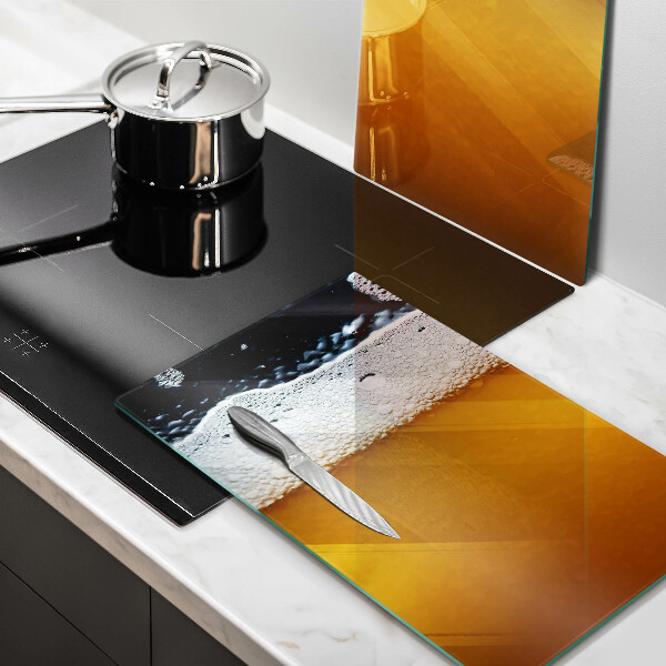 Induction hob cover Beer drink foam