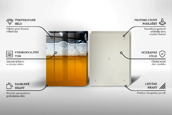 Induction hob cover Beer drink foam