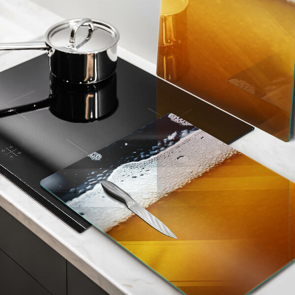 Induction hob cover Beer drink foam