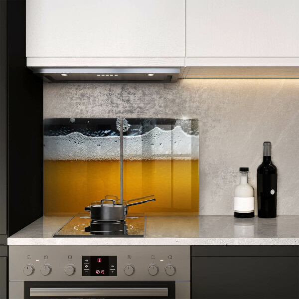 Induction hob cover Beer drink foam
