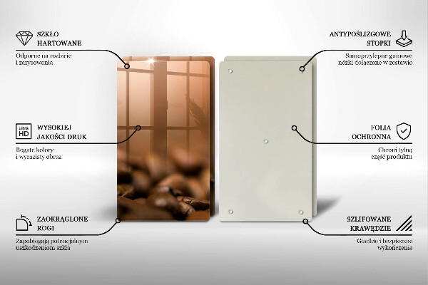 Work surface savers Coffee beans