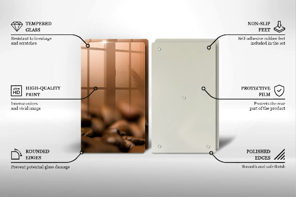 Work surface savers Coffee beans