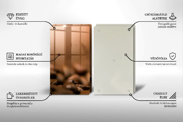 Work surface savers Coffee beans