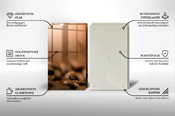 Work surface savers Coffee beans