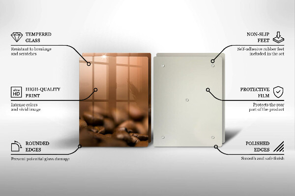 Work surface savers Coffee beans