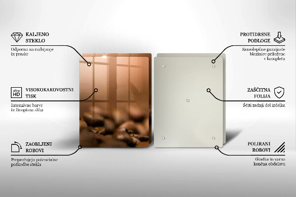 Work surface savers Coffee beans