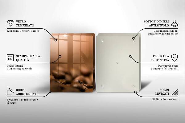 Work surface savers Coffee beans
