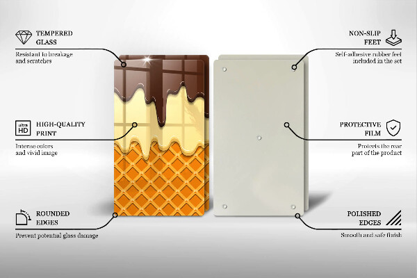 Work surface savers Illustration of ice cream