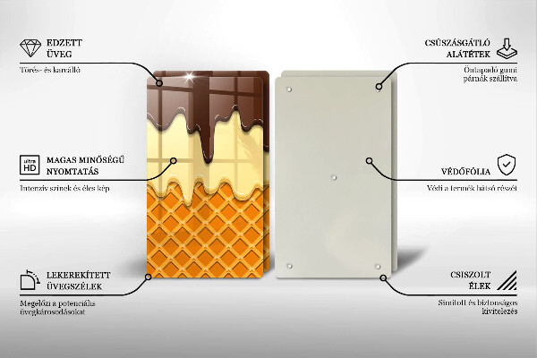 Work surface savers Illustration of ice cream
