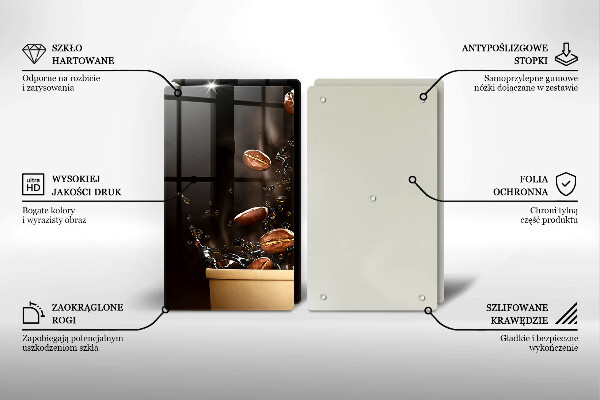 Work surface savers Hot coffee beans