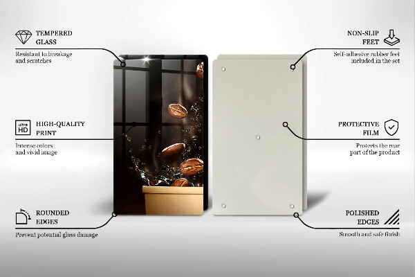 Work surface savers Hot coffee beans