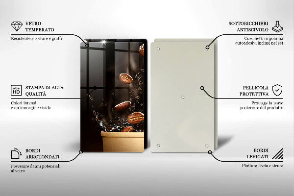 Work surface savers Hot coffee beans