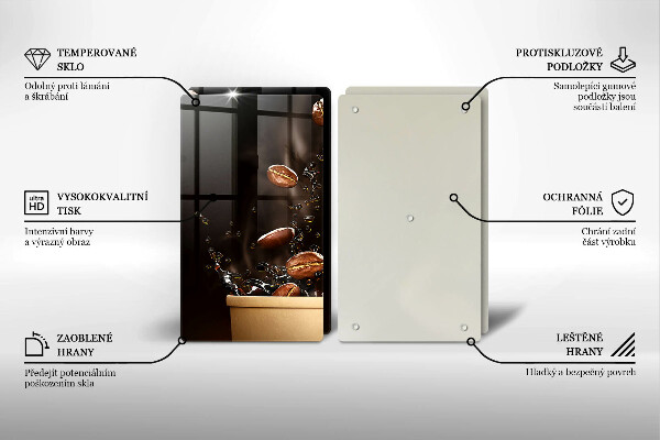 Work surface savers Hot coffee beans