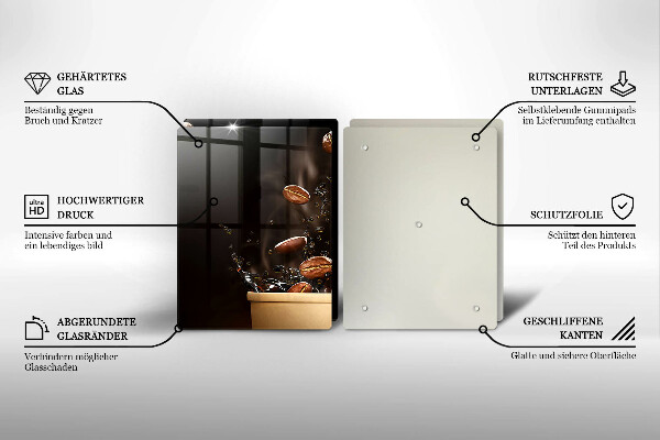 Work surface savers Hot coffee beans