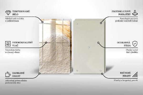 Induction hob cover Flour and cereals