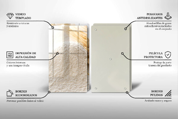 Induction hob cover Flour and cereals