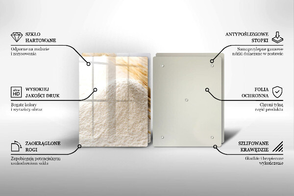 Induction hob cover Flour and cereals