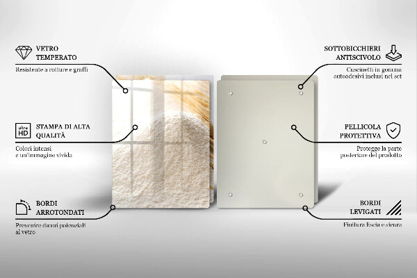 Induction hob cover Flour and cereals