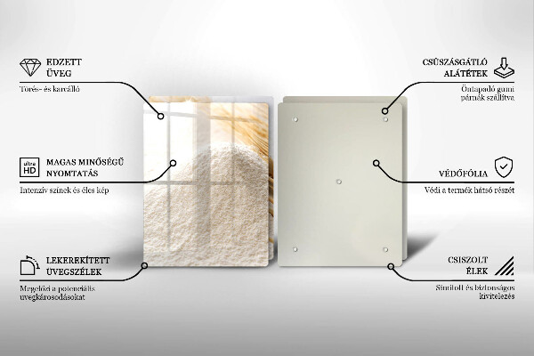 Induction hob cover Flour and cereals